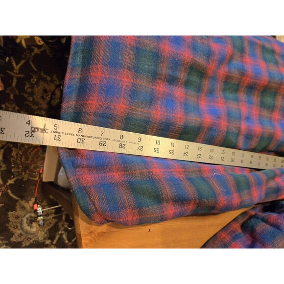 Wrangler Quilted Lined Hooded Plaid Flannel Jacket, Mens L - Picture 8 of 9